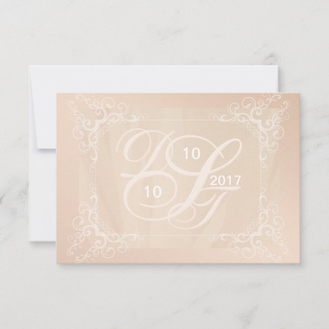 Personalize Monogram RSVP Card (Front)