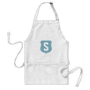 Personalize monogram S BBQ apron for men and women