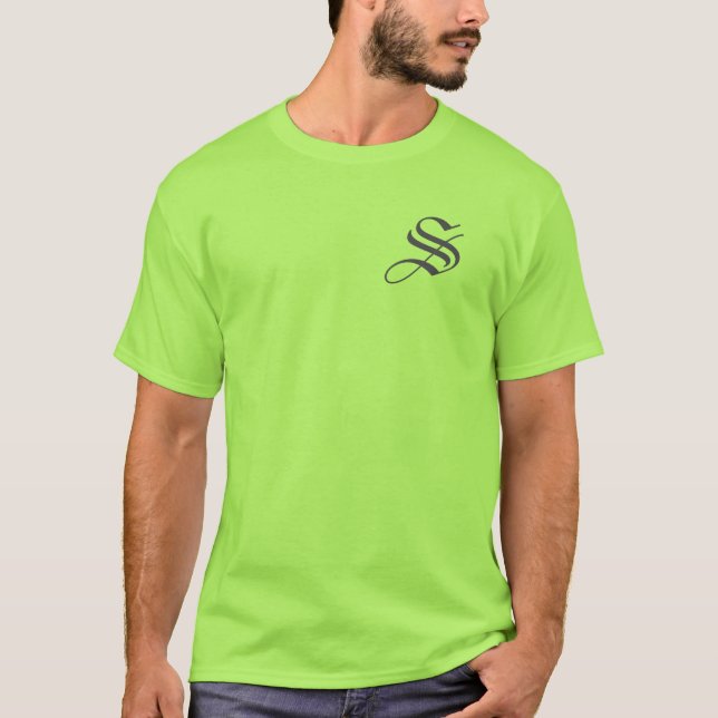 Personalize Monogram S  T-Shirt (Front)