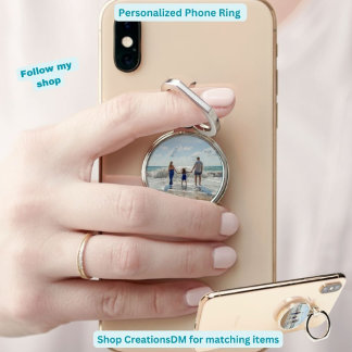 Personalize Mother's Day Father's Day or Birthday Phone Ring Stand