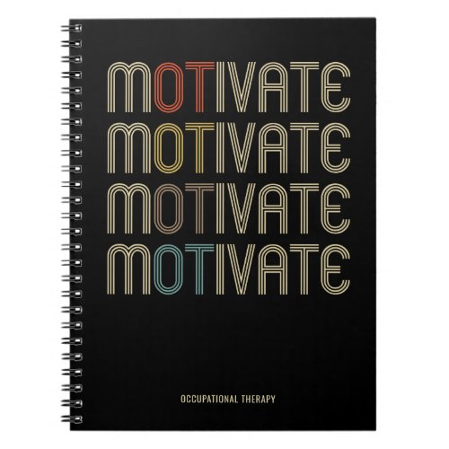 Personalize Motivate Occupational Therapy Notebook