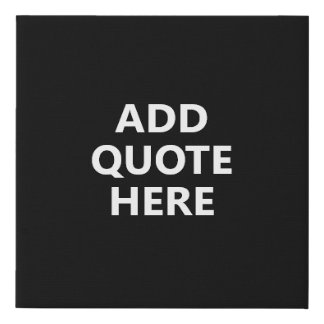 Personalize Motivational Quote Home Decor Office Faux Canvas Print