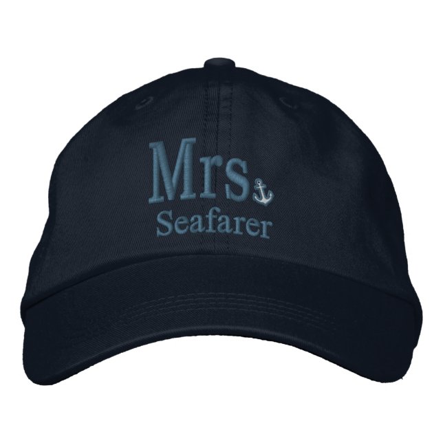Personalize Mr & Mrs Embroidery Embroidered Cap (Front)