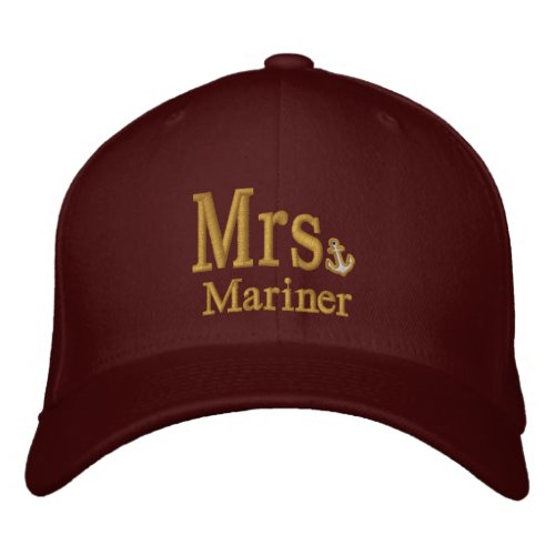 Personalize Mr  Mrs Embroidery Embroidered Cap