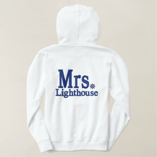 Personalize Mr  Mrs Embroidery Embroidered Gear Embroidered Hoodie