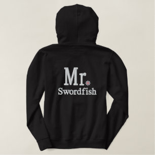 Personalize Mr & Mrs Embroidery Embroidered Gear Hoodie
