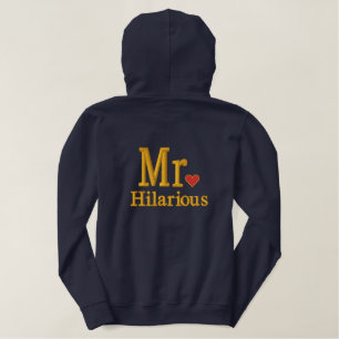 Personalize Mr & Mrs Embroidery Embroidered Gear Hoodie