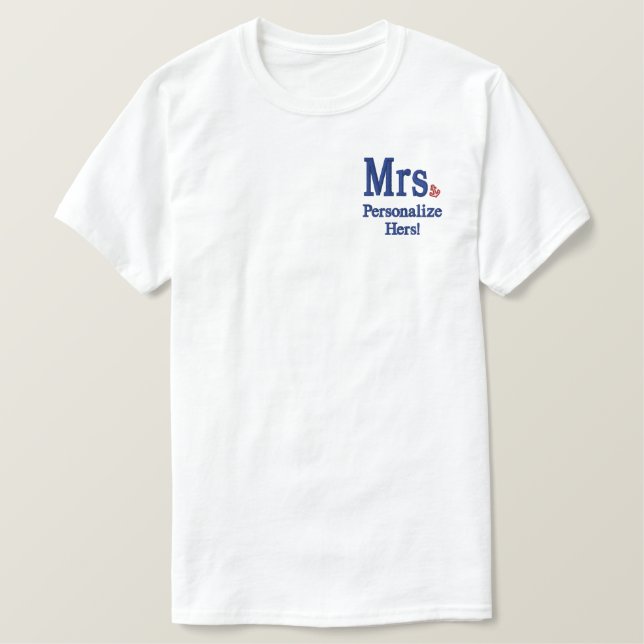 Personalize Mr & Mrs Embroidery Embroidered Gear Jacket (Design Front)