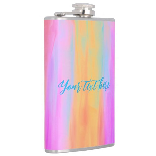 Personalize Multicolored  Flask