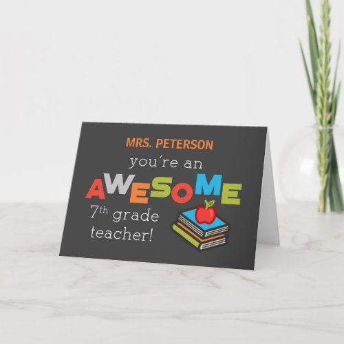 Personalize Music Butterflies Thanks Teacher Thank You Card