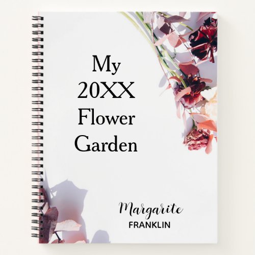 Personalize My 20XX Flower Garden Journal