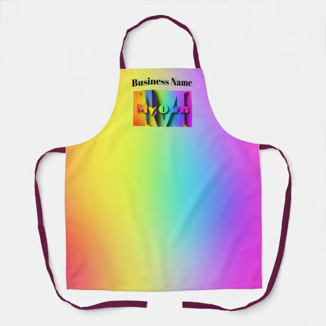 Personalize My Own Cafe Coffee Shop  Apron (Front)