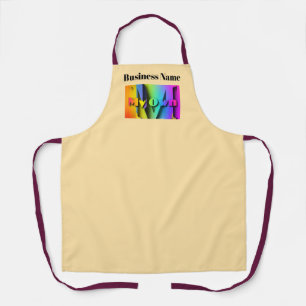 Personalize My Own Cafe Coffee Shop Beige Apron