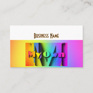 Personalize My Own Rainbow Business Card