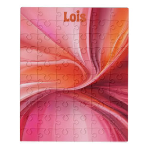 Personalize Name Abstract Art Acrylic Puzzle