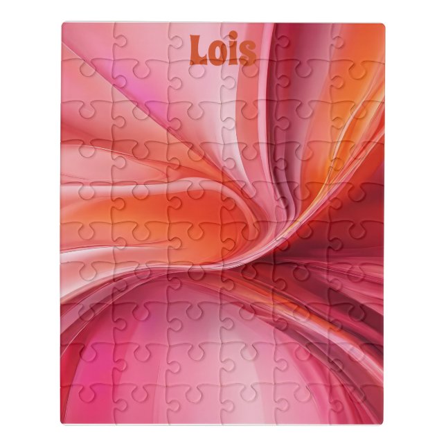 Personalize Name Abstract Art Acrylic Puzzle (Puzzle Vertical)
