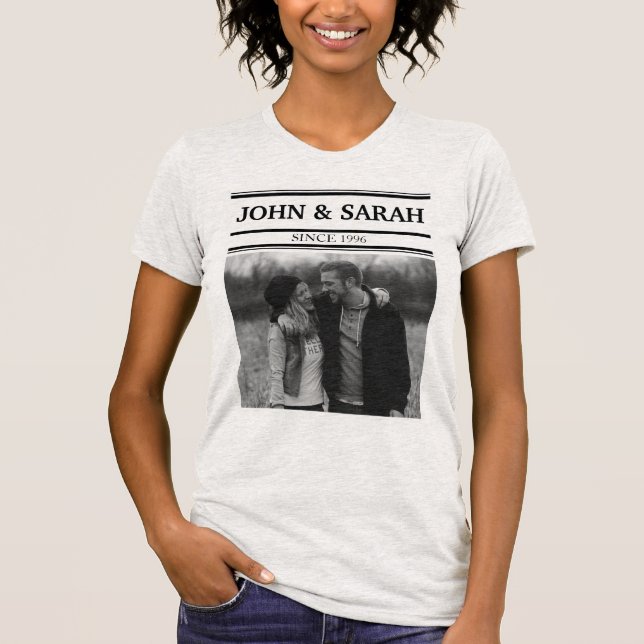 Personalize Name And Photo T-Shirt (Front)
