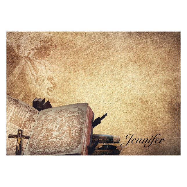 Personalize Name Angel, Book and Cross Post-it Notes (Creator Uploaded)