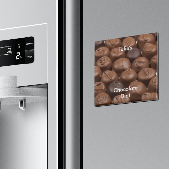 Personalize Name Chocolate Diet Magnet (Creator Uploaded)