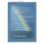 Personalize Name Customizable Confirmation Rainbow Cards (Front)
