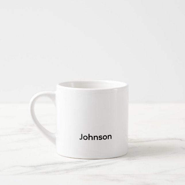 Personalize Name Espresso Cup (Left)