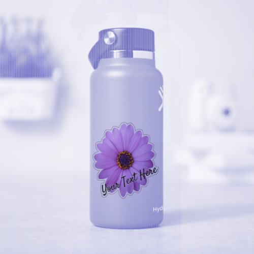 Personalize name flower design sticker label print