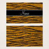 Personalize name gold glitter zebra stripes (Front & Back)