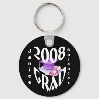 Personalize Name Graduation 2008 Keychain
