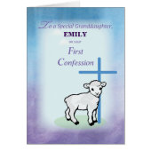Personalize Name Granddaughter First Confession (Front)