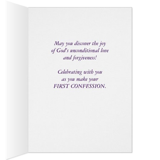 Personalize Name Granddaughter First Confession (Inside (Right))
