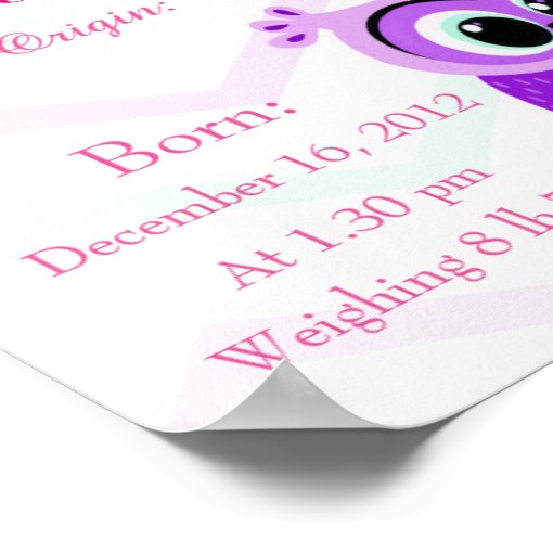 Personalize Name meaning keepsake nursery room Poster Zazzle