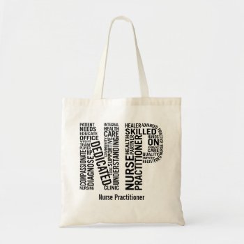 Personalize Name Nurse Practitioner Np Tote Bag by ModernDesignLife at Zazzle