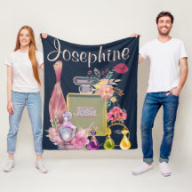 Personalize Name Perfume Bottles Pink Floral