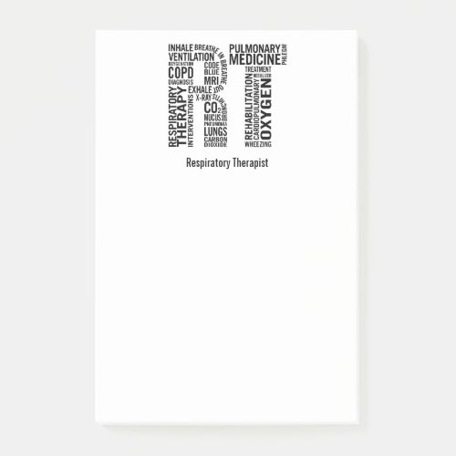 Personalize Name Respiratory Therapist RT Post_it Notes