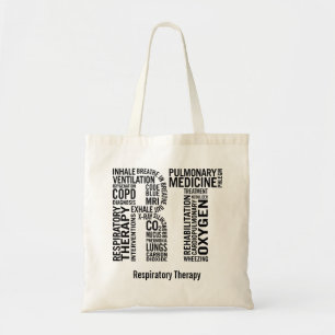 Personalize Name Respiratory Therapist RT Tote Bag