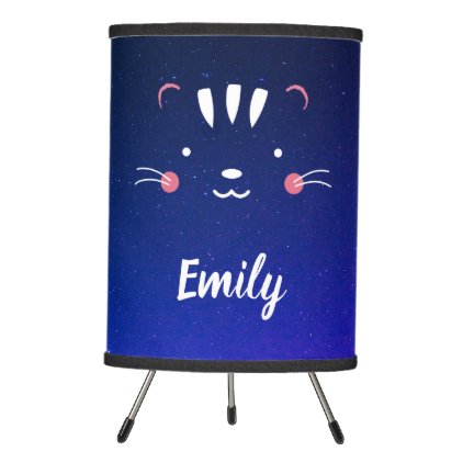 Personalize name space kitty lamp