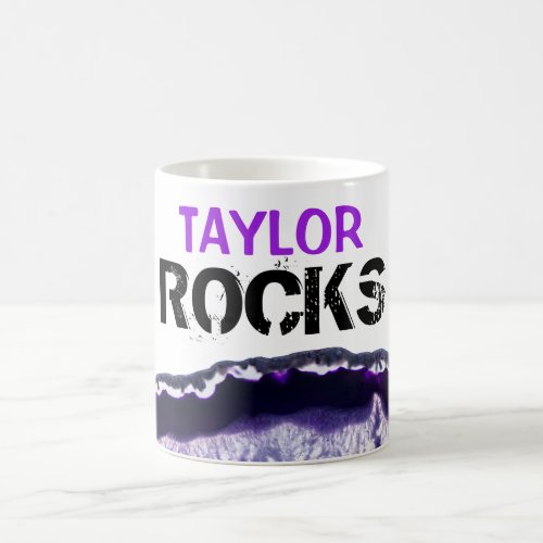  Personalize Name  _ Stone Rocks Lapidary Agate Coffee Mug