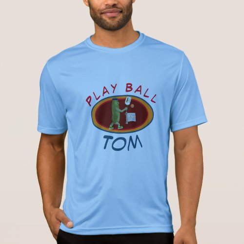 Personalize Name Template Pickleball Play Ball   T_Shirt