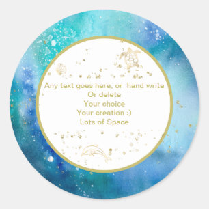 *~* PERSONALIZE Nautical Beach Envelope Sticker