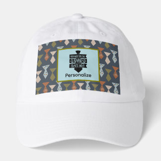 Personalize Necktie Dad Truckers Hat