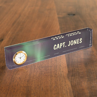 Personalize Northern-Lights Aurora Borealis Sky Name Plate