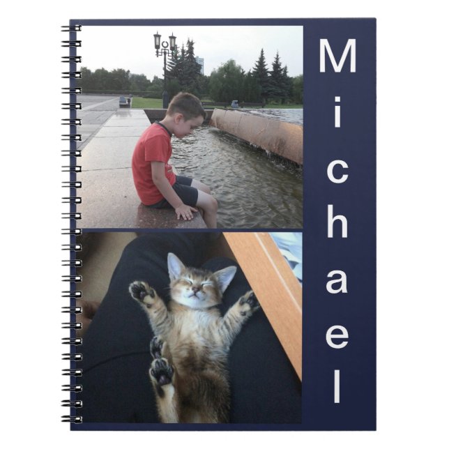 Personalize notebook, your name, gift, greeting notebook (Front)