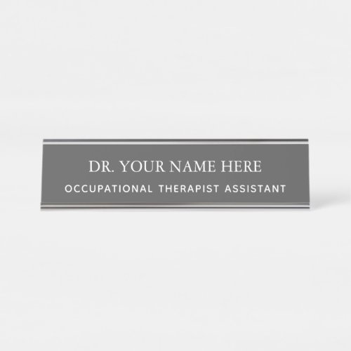 Personalize Occupational Therapist Assistant OTA Desk Name Plate