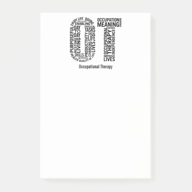Personalize Occupational Therapy OT Post-it Notes (Front)
