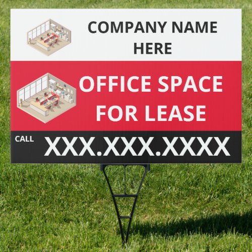 Personalize Office Space For Lease Company Logo Sign