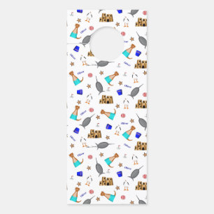 Personalize Oliver The Otter Summer Beach Door Hanger