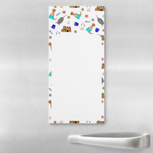 Personalize Oliver The Otter Summer Beach Magnetic Notepad