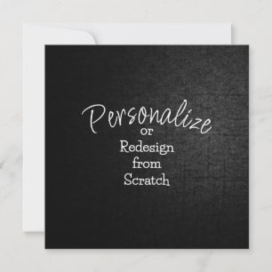 Personalize or Create from Scratch -
