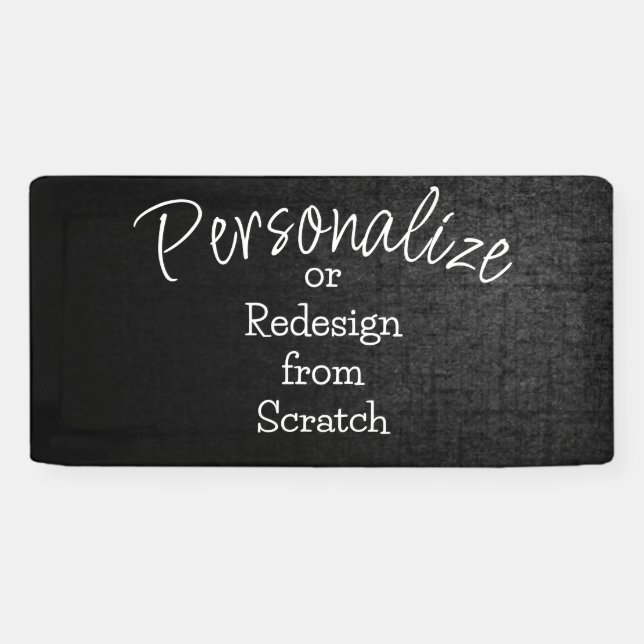Personalize or Create from Scratch - Banner (Horizontal)