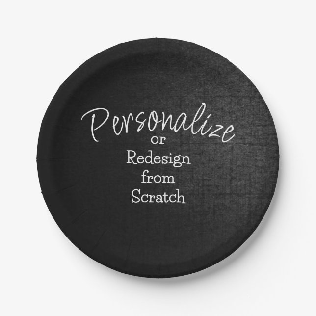 Personalize or Create from Scratch - Paper Plates (Front)